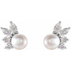 Accented Pearl Earrings - Image 2