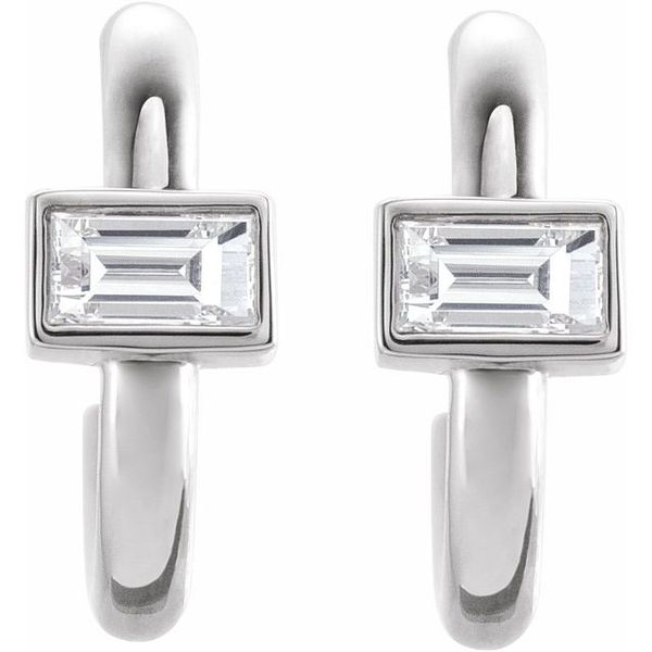 Accented Huggie Earrings - Image 2