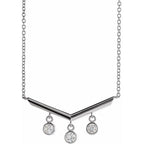 V Bar Necklace