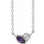 Accented Bezel-Set Necklace