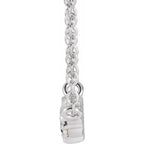 Accented Bezel-Set Necklace - Image 2