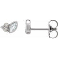 Accented Bezel-Set Earrings