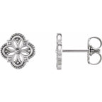 Vintage-Inspired Clover Earrings