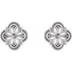 Vintage-Inspired Clover Earrings - Image 2