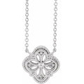 Vintage-Inspired Clover Necklace