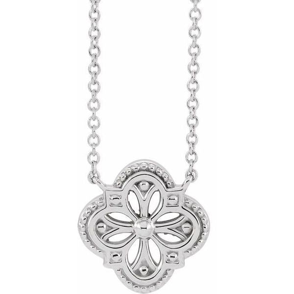 Vintage-Inspired Clover Necklace