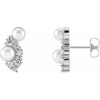 Pearl Cluster Earrings