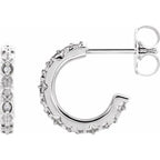 Vintage-Inspired J-Hoop Earrings
