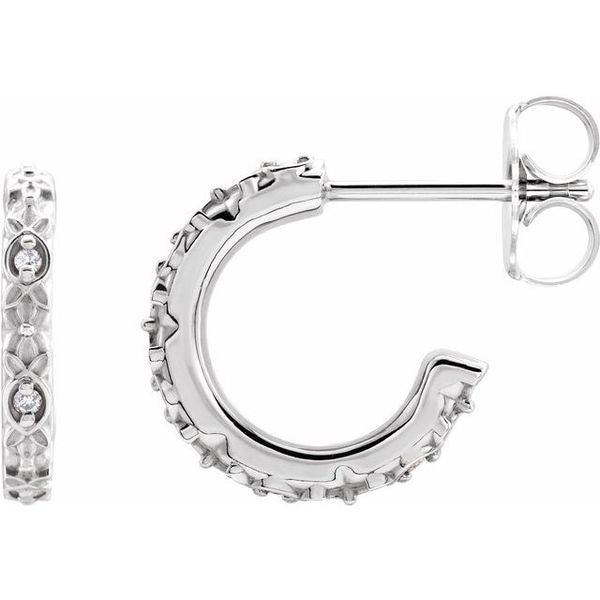 Vintage-Inspired J-Hoop Earrings