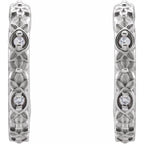 Vintage-Inspired J-Hoop Earrings - Image 2