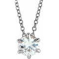 Solitaire Necklace or Slide Pendant