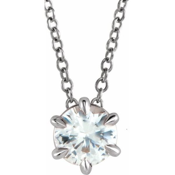 Solitaire Necklace or Slide Pendant
