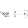 Scattered Bezel-Set Earrings