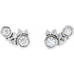 Scattered Bezel-Set Earrings - Image 2