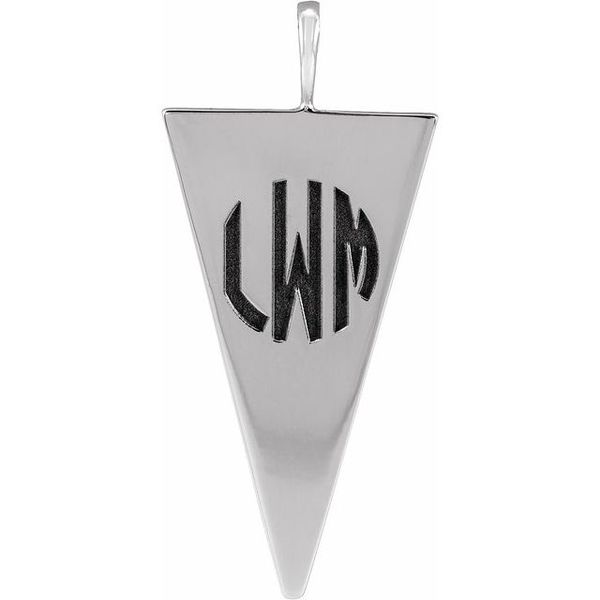 Engravable Geometric Pendant - Image 3