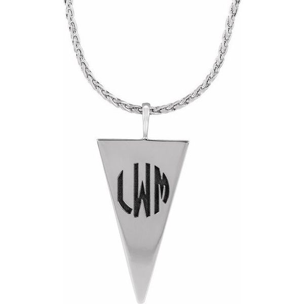 Engravable Geometric Necklace - Image 3