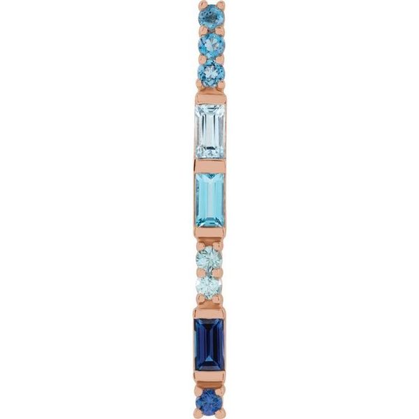 Baguette Bar Necklace or Slide Pendant