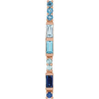 Baguette Bar Necklace or Slide Pendant