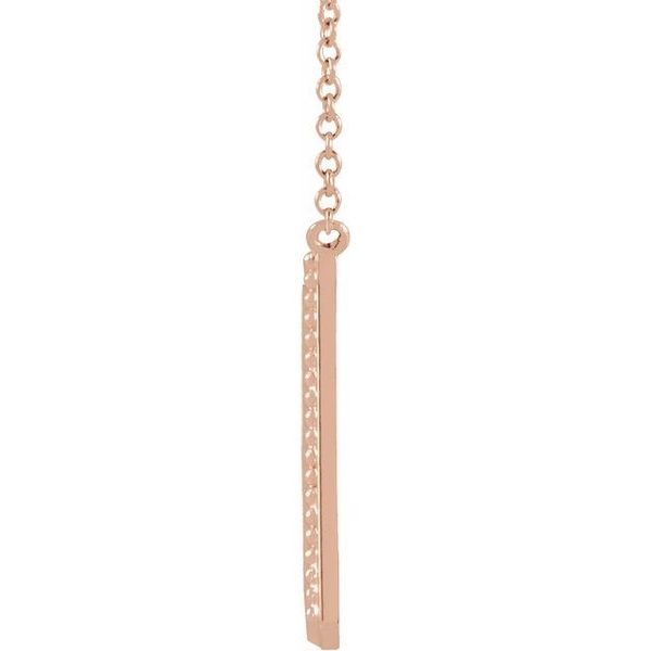 Engravable Beaded Bar Necklace - Image 2