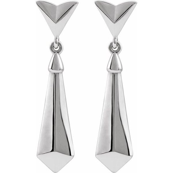 Geometric Dangle Earrings - Image 2