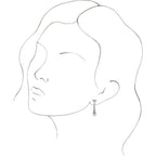 Geometric Dangle Earrings - Image 3