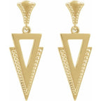 Geometric Dangle Earrings - Image 2