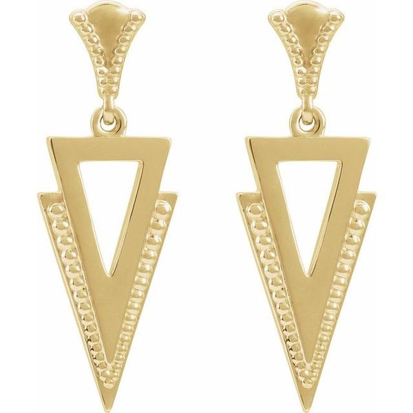 Geometric Dangle Earrings - Image 2