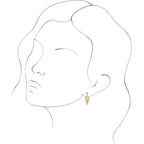 Geometric Dangle Earrings - Image 3