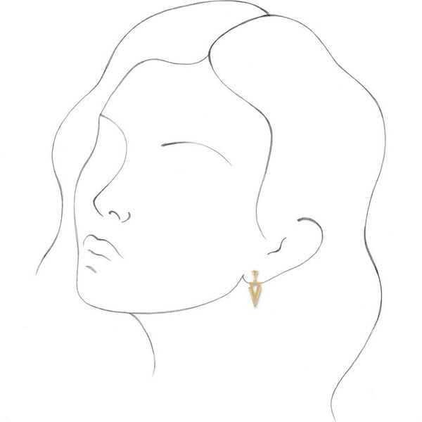 Geometric Dangle Earrings - Image 3
