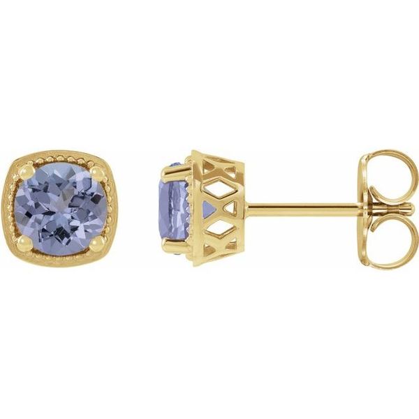 Round 4-Prong Earrings