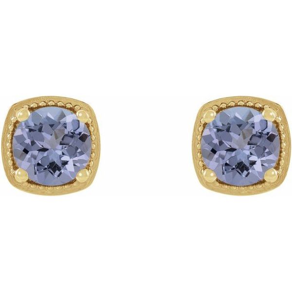 Round 4-Prong Earrings - Image 2