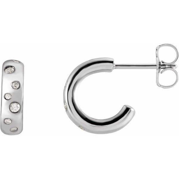 Accented Hoop Earrings