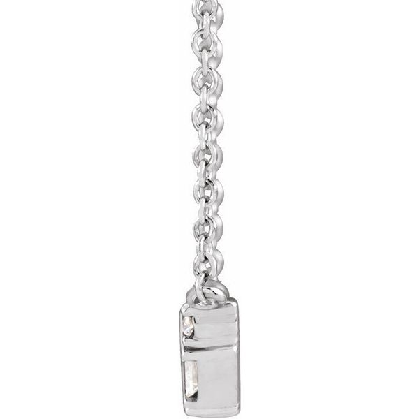 Accented Baguette Bar Necklace - Image 2