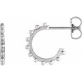 Beaded Hoop Earrings