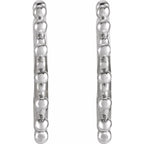 Beaded Hoop Earrings - Image 2