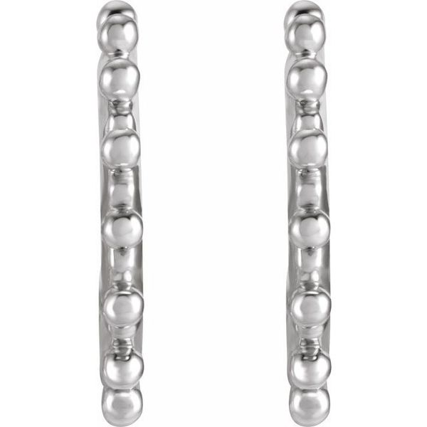 Beaded Hoop Earrings - Image 2