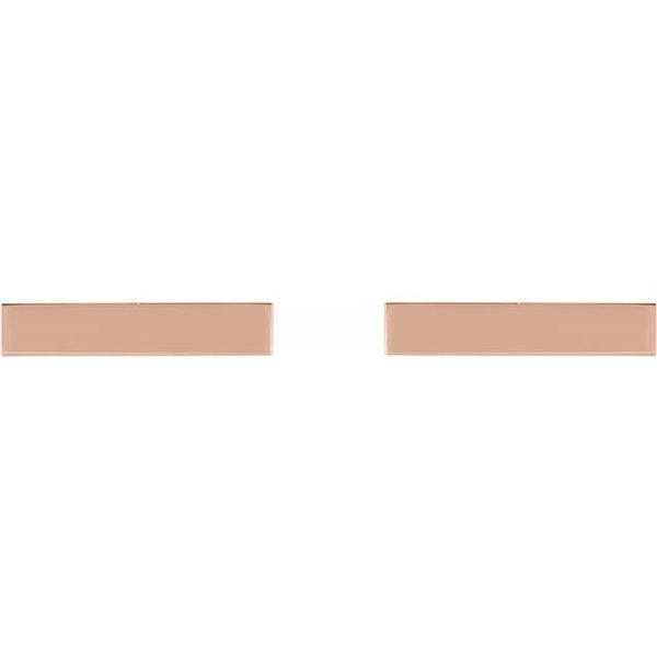 Engravable Bar Earrings - Image 2