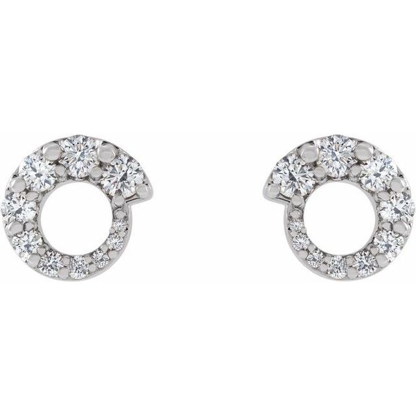 Graduated Circle Earrings - Image 2