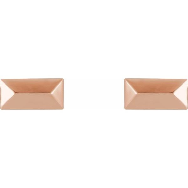 Geometric Stud Earrings - Image 2