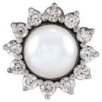 Halo-Style Pearl Pendant