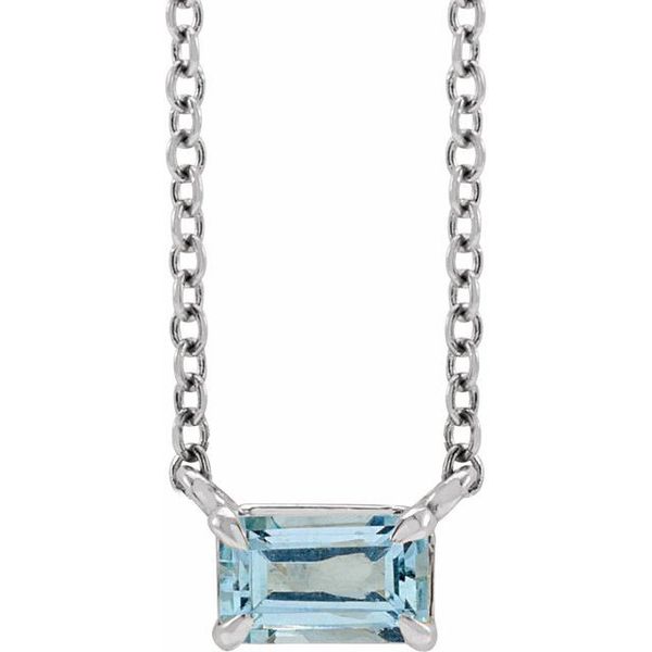 Emerald Claw-Prong Solitaire Necklace