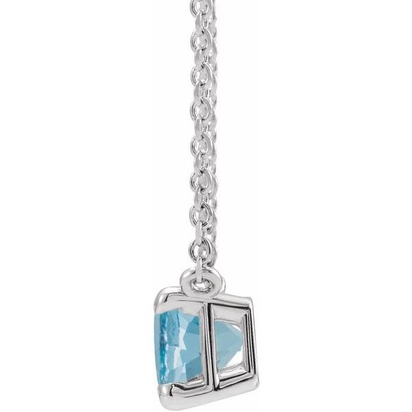 Emerald Claw-Prong Solitaire Necklace - Image 2