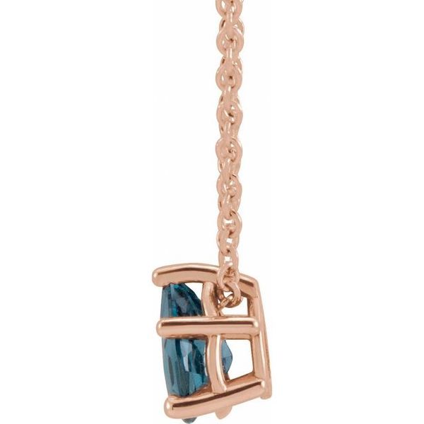 Pear 5-Prong Solitaire Necklace or Slide Pendant - Image 2
