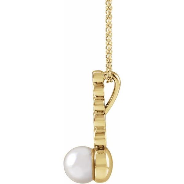Pearl Bar Necklace - Image 2