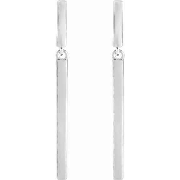 Articulated Bar Earrings - Image 2
