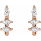 Marquise Bar Earrings - Image 2