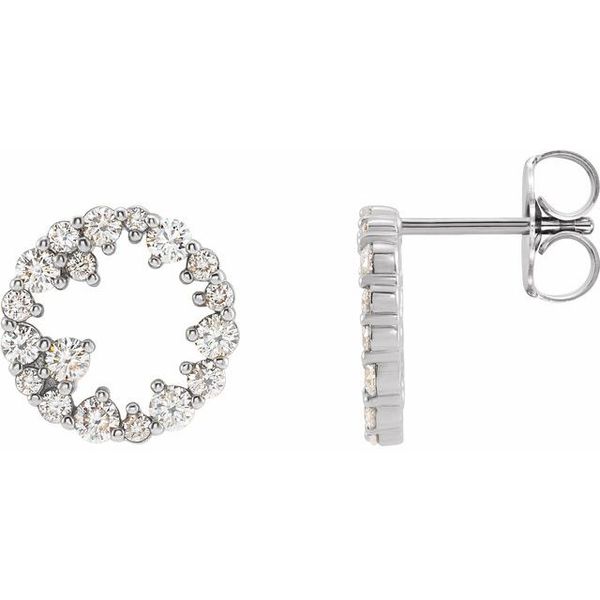 Accented Circle Earrings
