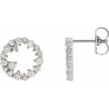 Accented Circle Earrings