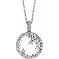 Scattered Circle Necklace