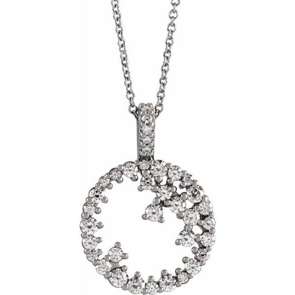 Scattered Circle Necklace